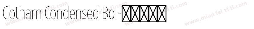 Gotham Condensed Bol字体转换
